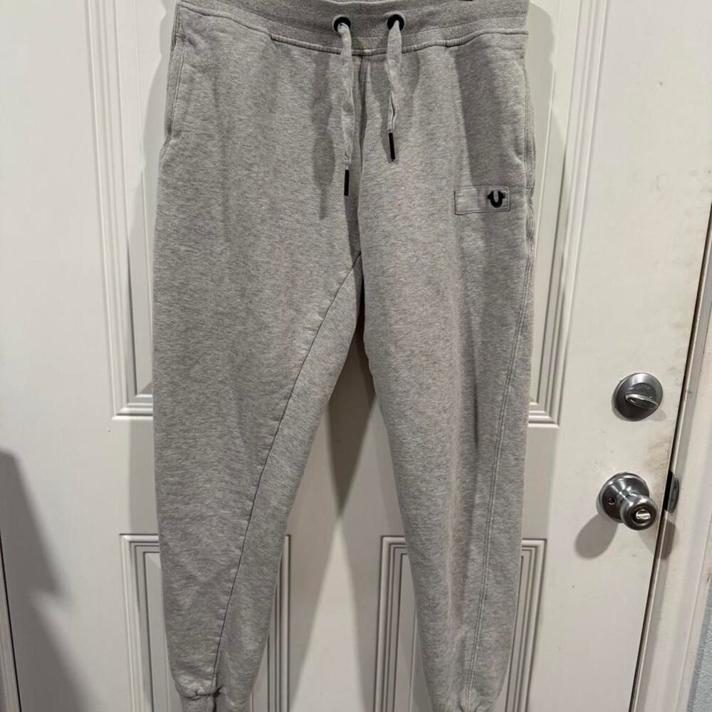 True-religion Men's Grey Joggers-tracksuits